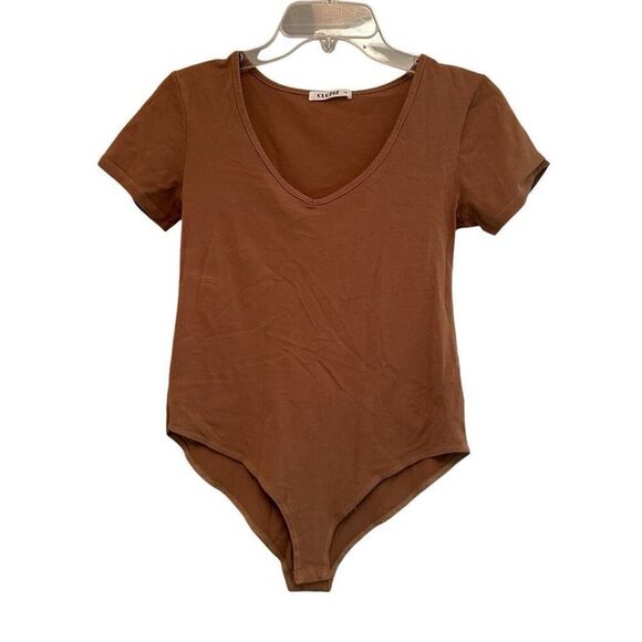 Khaki short sleeve bodysuit - size M - Picture 1 of 7